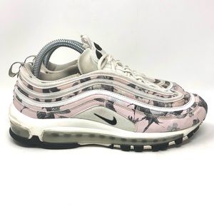 Nike Air Max 97 Pale Pink Floral White Womens 9
